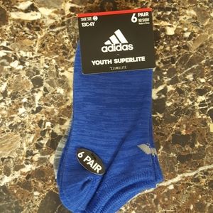 *3/$30* NWT Adidas youth no show socks 6 pack